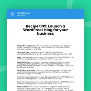 launch a wordpress blog for your business