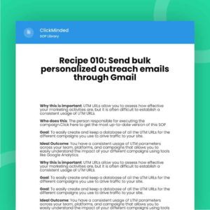 send bulk personalized outreach emails through gmail