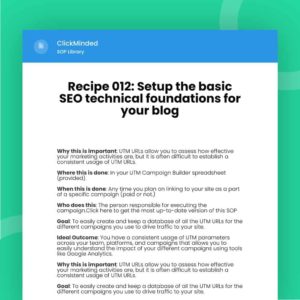 setup the basic seo technical foundations for your blog