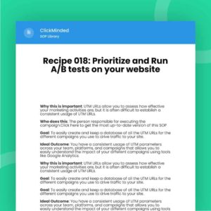 prioritize and run ab tests on your website