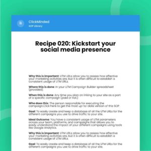 kickstart your social media presence