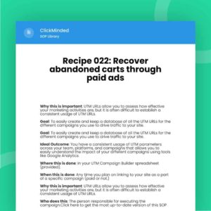 recover abandoned carts through paid ads