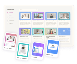 ClickMinded Course Bundle Dashboard Screenshot