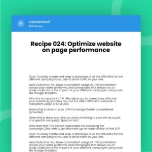 Recipe 024: Optimize website on page performance