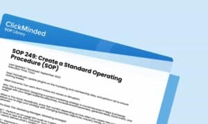 SOP 249: Create a Standard Operating Procedure (SOP)
